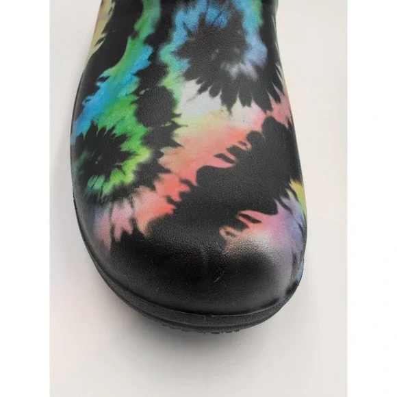 Crocs Neria Pro II Graphic Work Clogs Slip Resistant Tie Dye Women's Sz 9 W NWOB - Picture 11 of 16